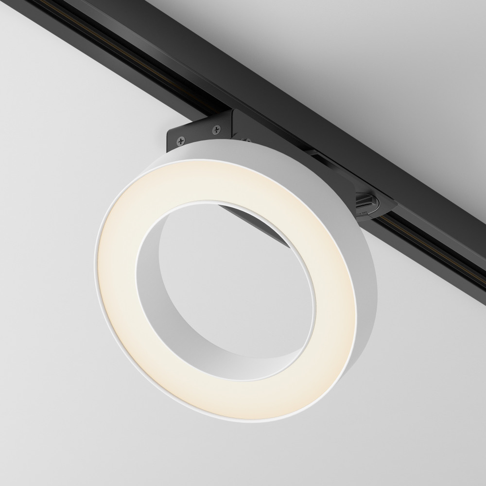 Трековый светильник Rim Unity 3000K 12Вт 110 LED однофазный Maytoni Technical TR044-1-12W3K-W (tr044-1-12w3k-w)