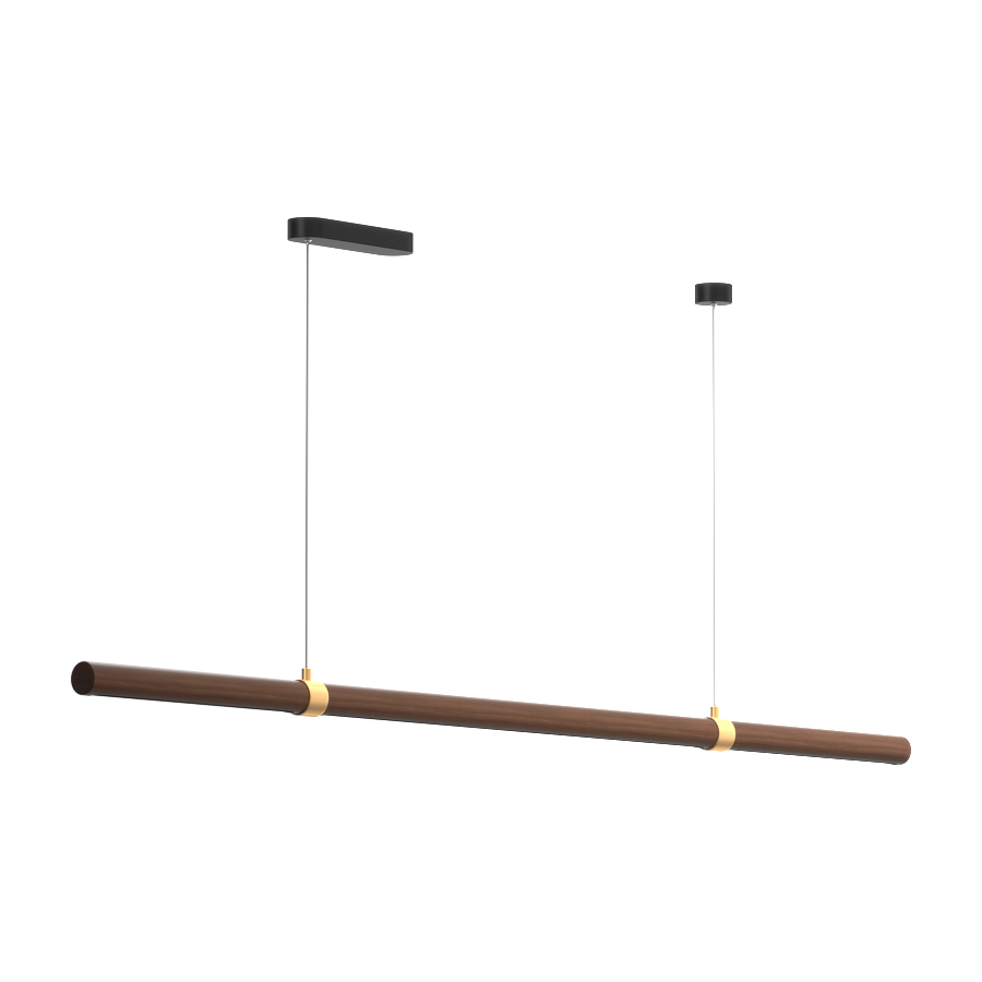 Деревянный подвесной накладной светодиодный светильник Ledron MOON 1500 (11334)