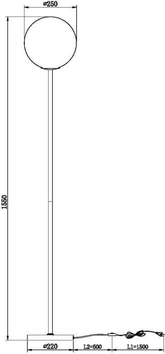 Торшер Ring MOD013FL-01W (mod013fl-01w)