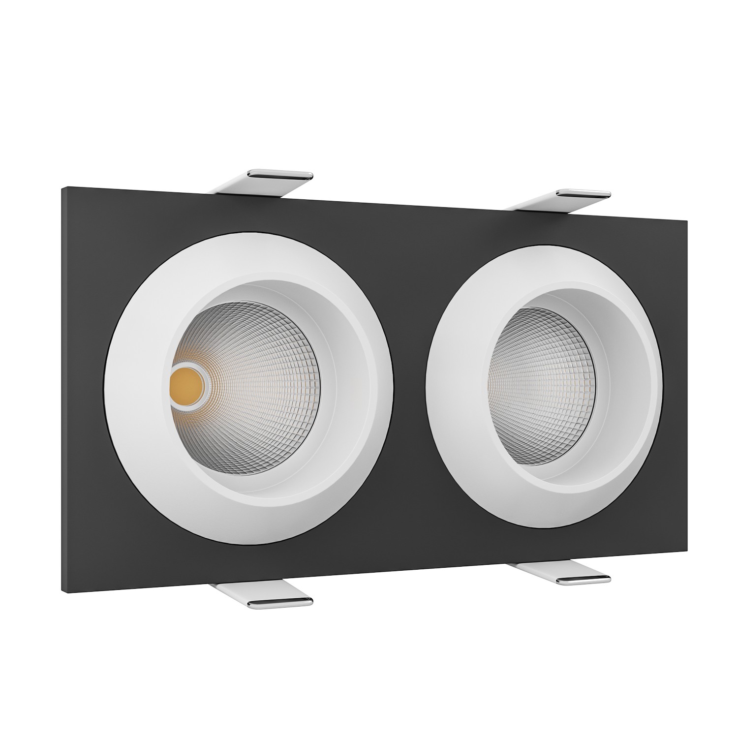 Встраиваемый светодиодный светильник Ledron GIZA MINI SQ2 Black-White (2096)