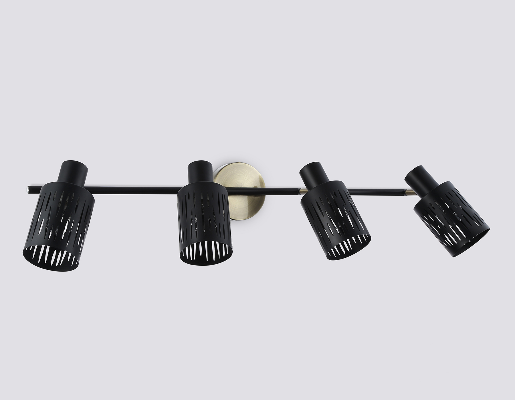 Настенно-потолочный спот в стиле лофт TR8670/4 BK/SB чёрный/бронза E14/4 max 60W 760*100*190