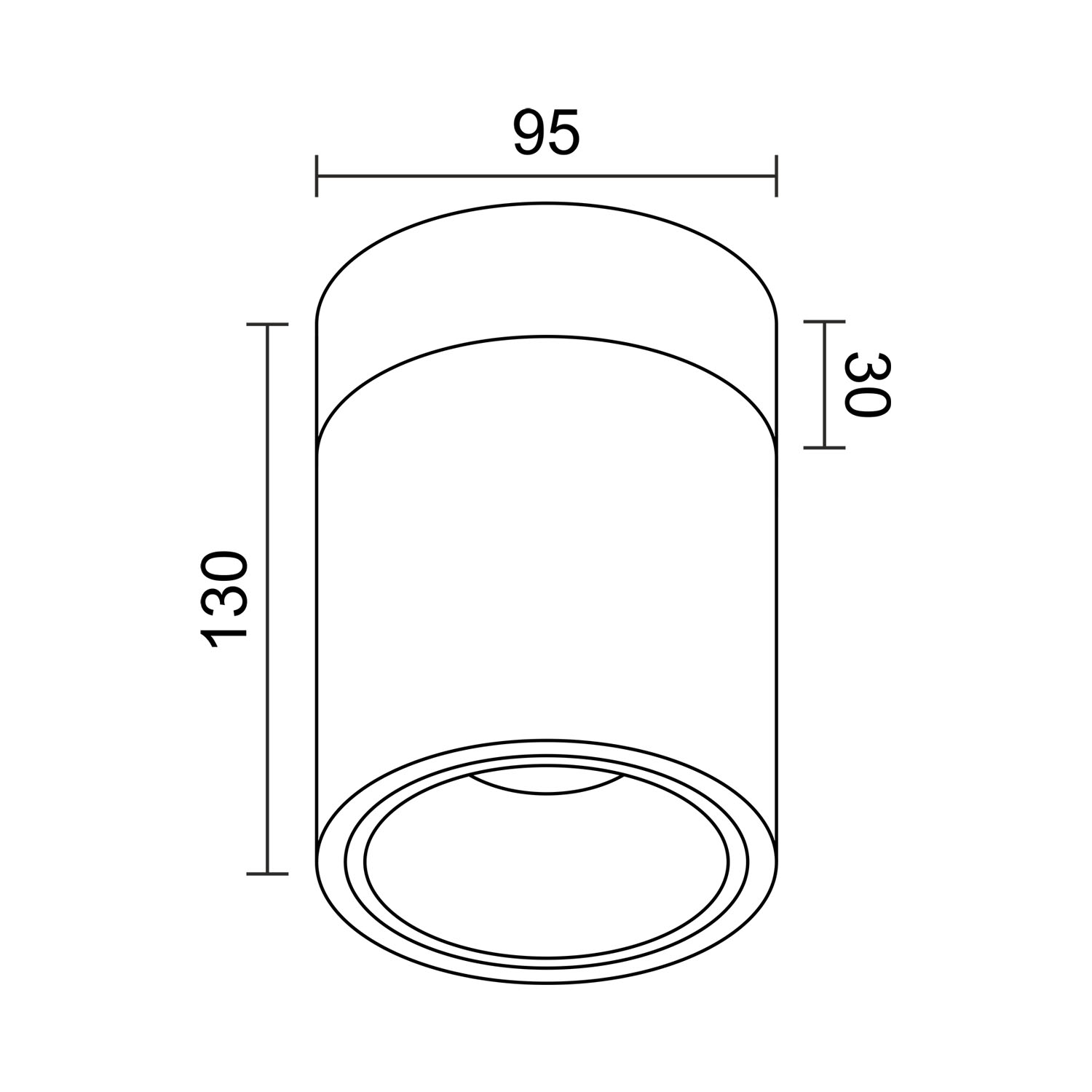 Накладной светодиодный светильник Ledron RINBOK 130 Wooden Black (4416)