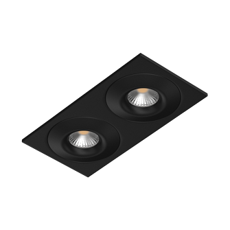 Встраиваемый светильник под сменную лампу Ledron AO1501002 SQ2 Black (2376)