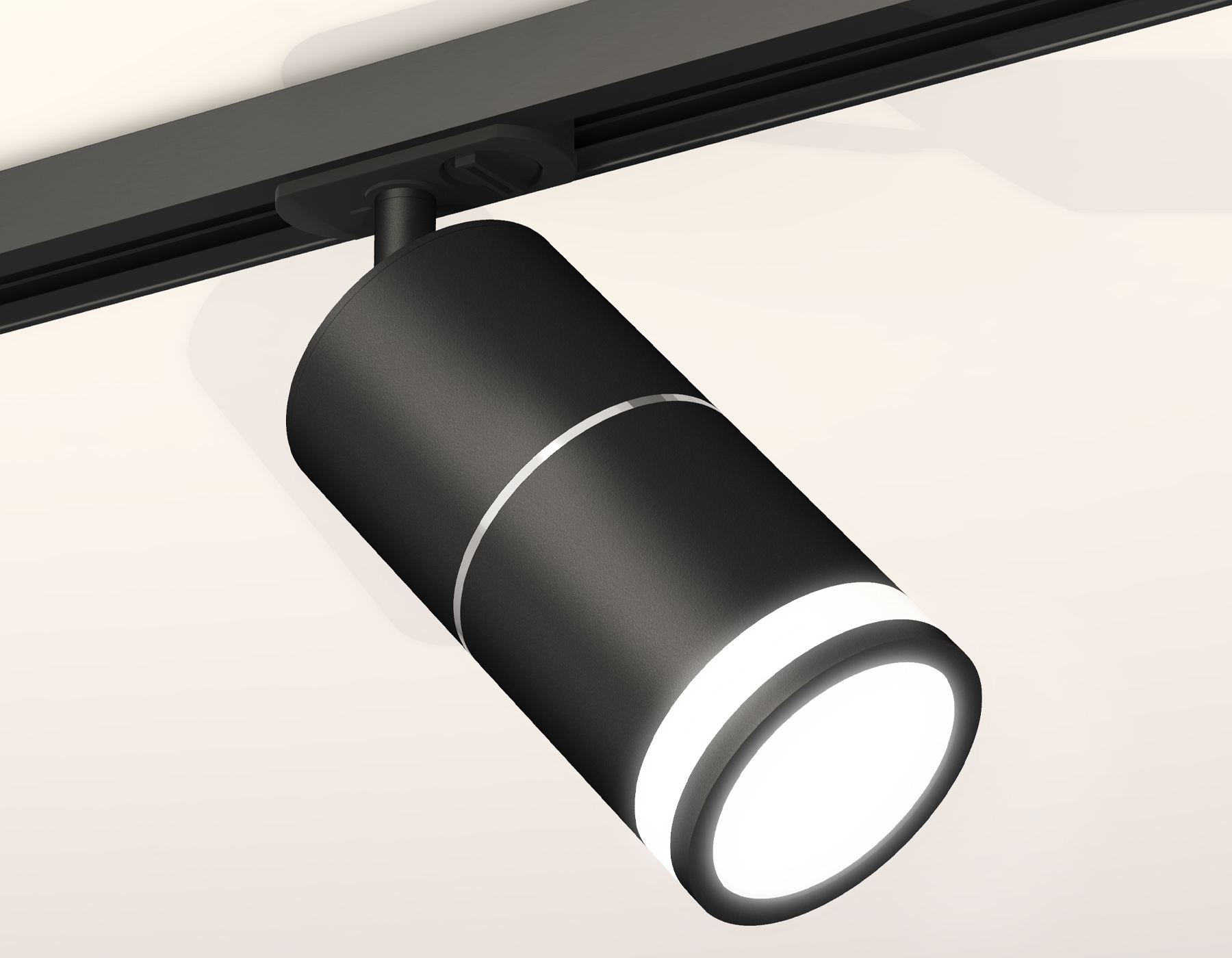 Комплект трекового светильника с акрилом XT7402012 SBK/PSL/FR черный песок/серебро полированное/белый матовый MR16 GU5.3