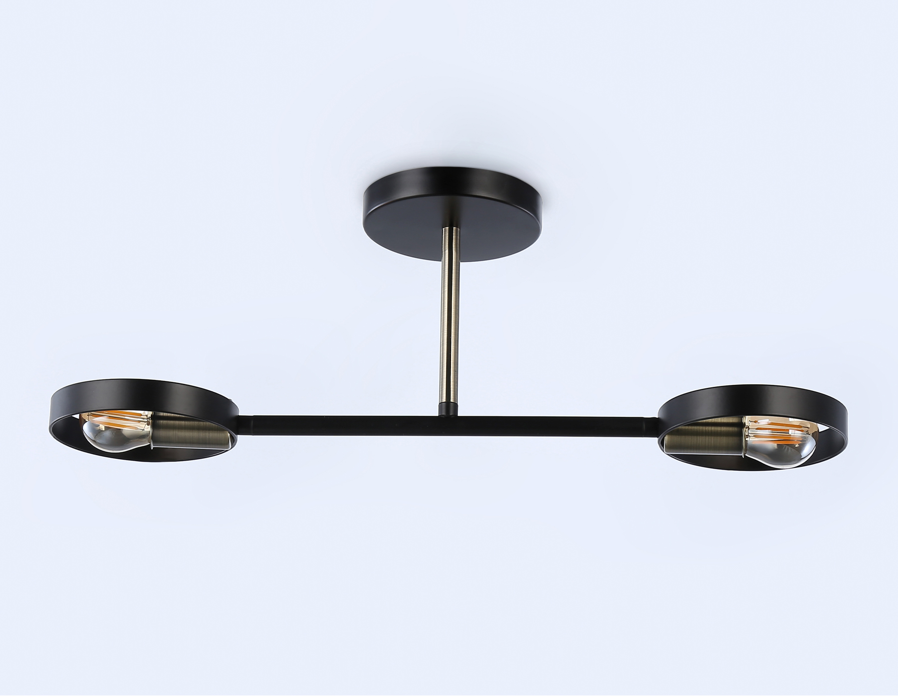 Подвесной светильник со сменной лампой TR8225/2 BK/SB черный/бронза E27/2 max 40W 510*165*190