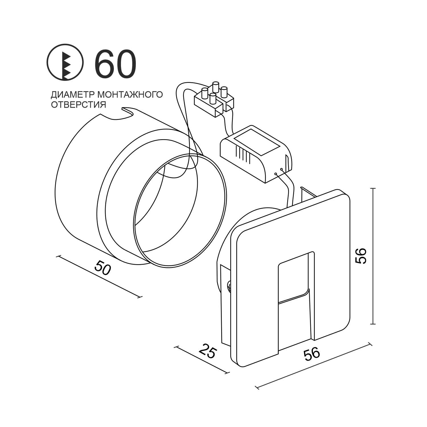 Встраиваемый светодиодный светильник для стен и ступеней Ledron WLB1271W White (3709)