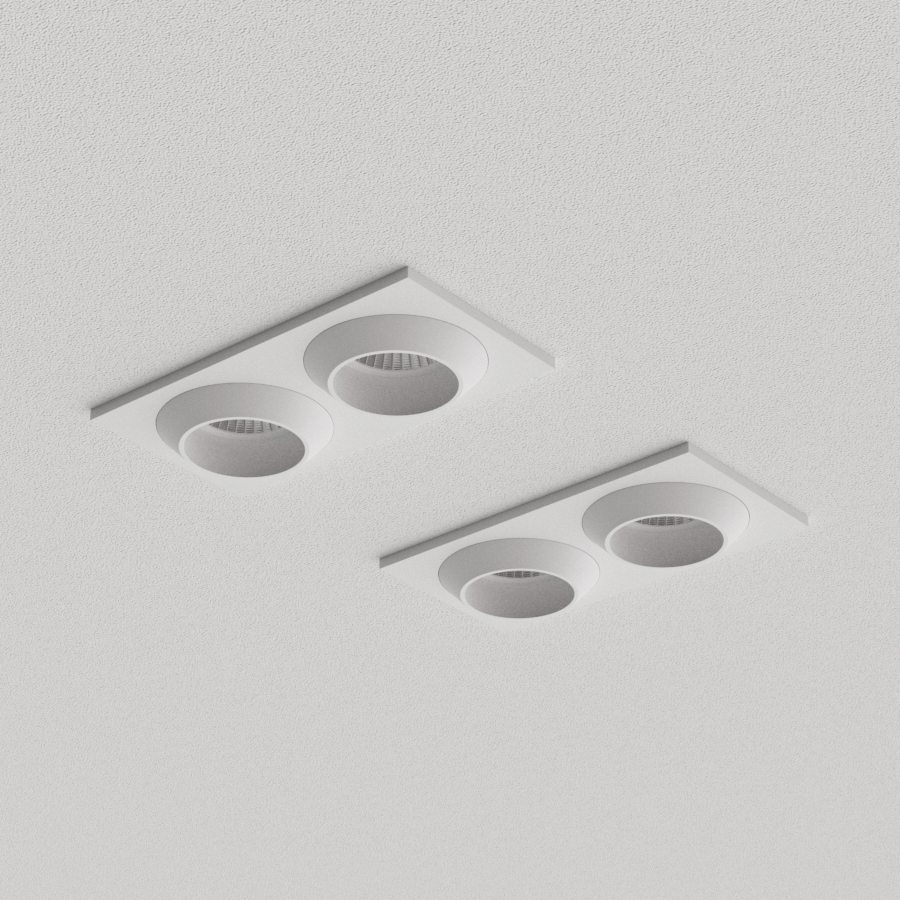 Встраиваемый светодиодный светильник Ledron GIZA MINI SQ2 White (2092)