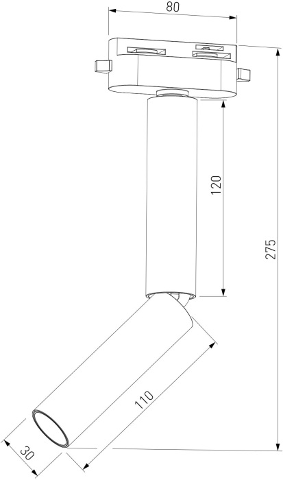 Трековый светильник однофазный Elektrostandard Pika 8511201 чрный 6W 4000K (a065276)