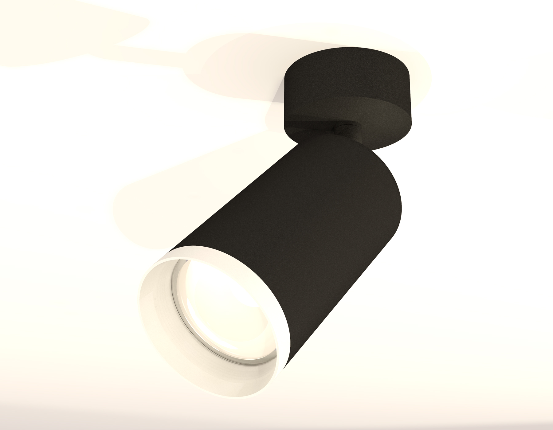 Комплект поворотного светильника с акрилом XM6323010 SBK/FR черный песок/белый матовый MR16 GU5.3 (A2210, C6323, N6246)