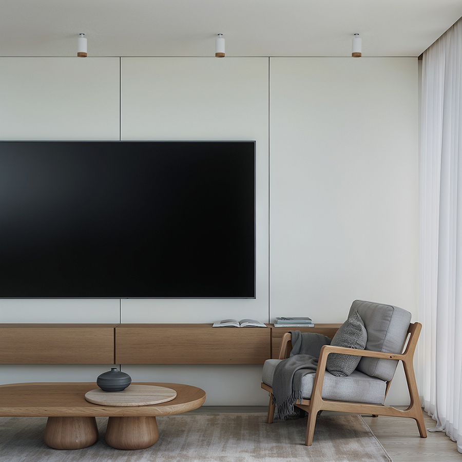 Встраиваемый светодиодный светильник Ledron SAGITONY R Basic S60 Wooden White (10196)