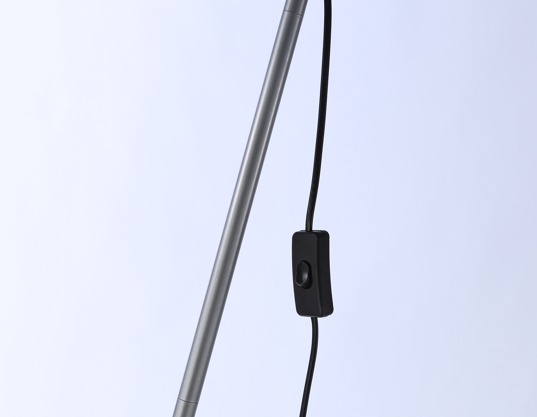 Светильник напольный с выключателем на проводе TR97615 SL серебро E27 max 40W D245*1760