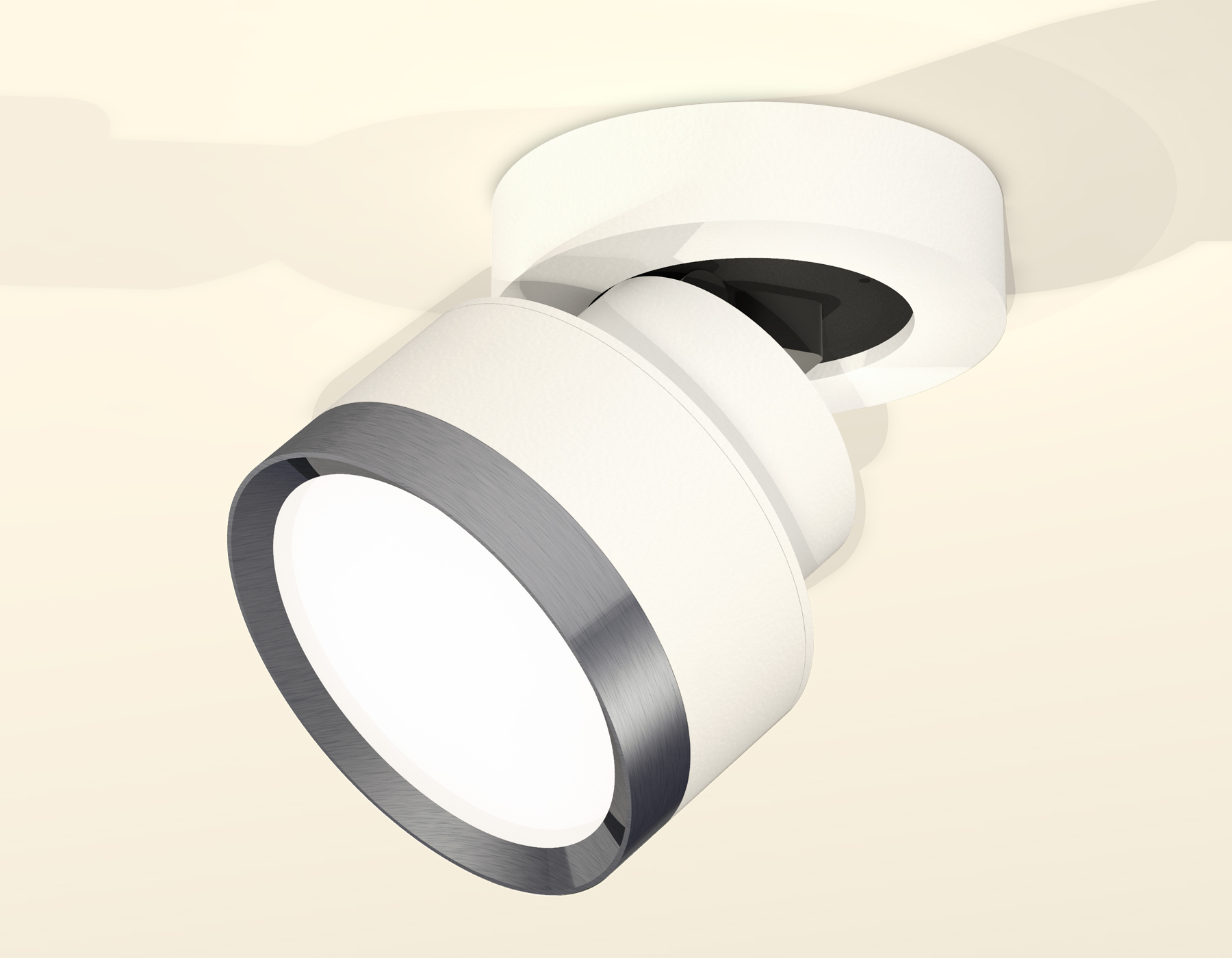 Комплект накладного поворотного светильника XM8101006 SWH/PPH белый песок/графит полированный GX53 (A2228, A2105, C8101, N8133)