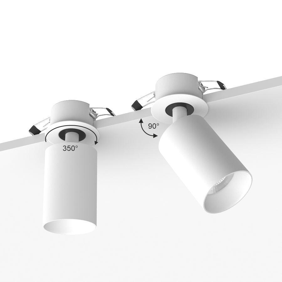 Встраиваемый поворотный светодиодный светильник Ledron SAGITONY R BASIC S60 White (2038)