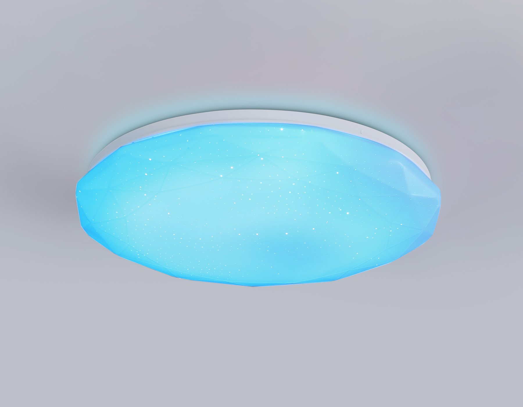 Светодиодный светильник RGB с пультом управления FZ417 WH белый IP20 46W 3000K-6500K+RGB D380*60 (ПДУ ИК)