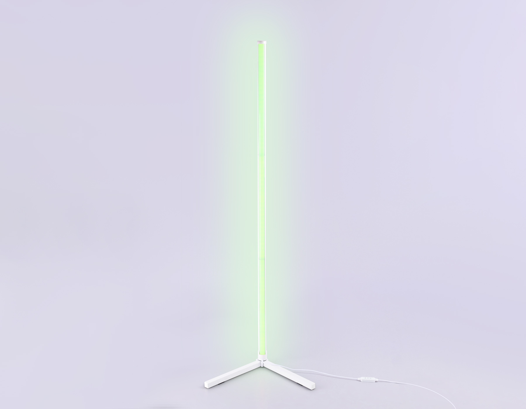 Светильник светодиодный напольный RGB с пультом FL8020 WH белый LED 15W RGB D32*1250 (ПДУ РАДИО 2.4G)