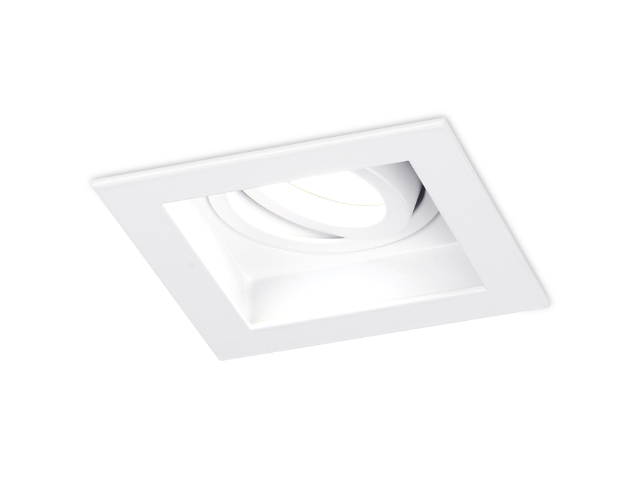 Точечный поворотный светильник MR16 TN180 WH белый GU5.3 100*100*40