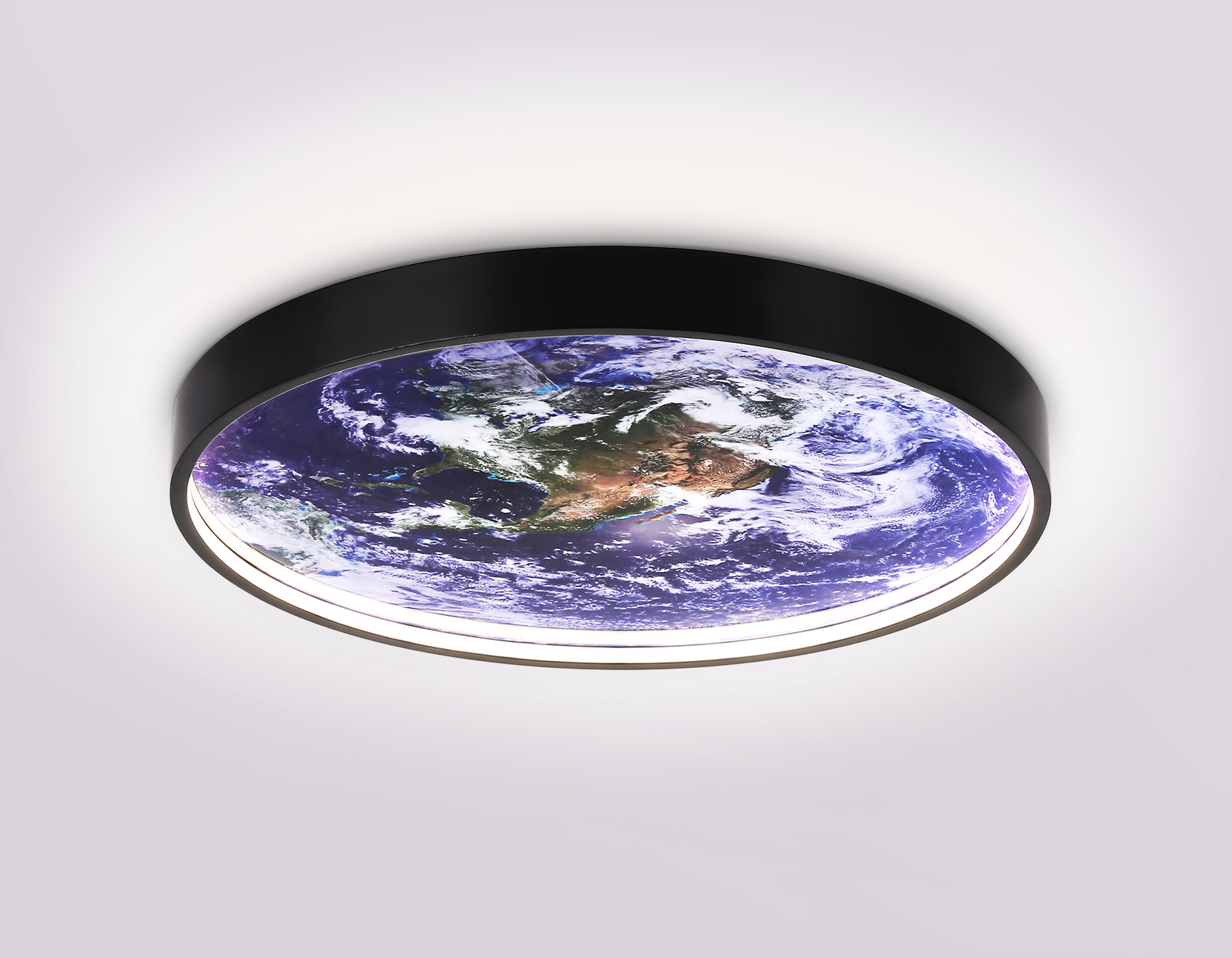 Настенно-потолочный светодиодный светильник FW11131 BK черный 15W LED 3000-6400K D240*38