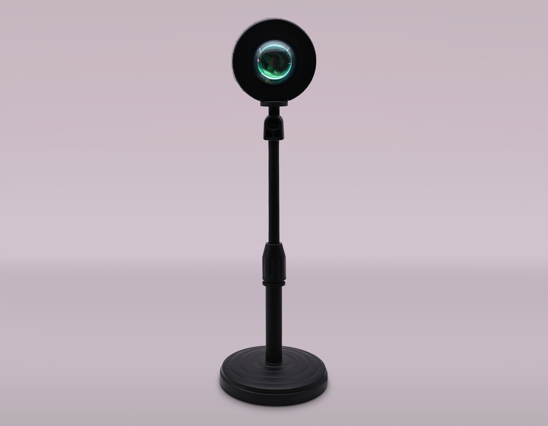 Атмосферная светодиодная настольная лампа с пультом DE8385 BK черный LED RGB 3W (ПДУ RGB)