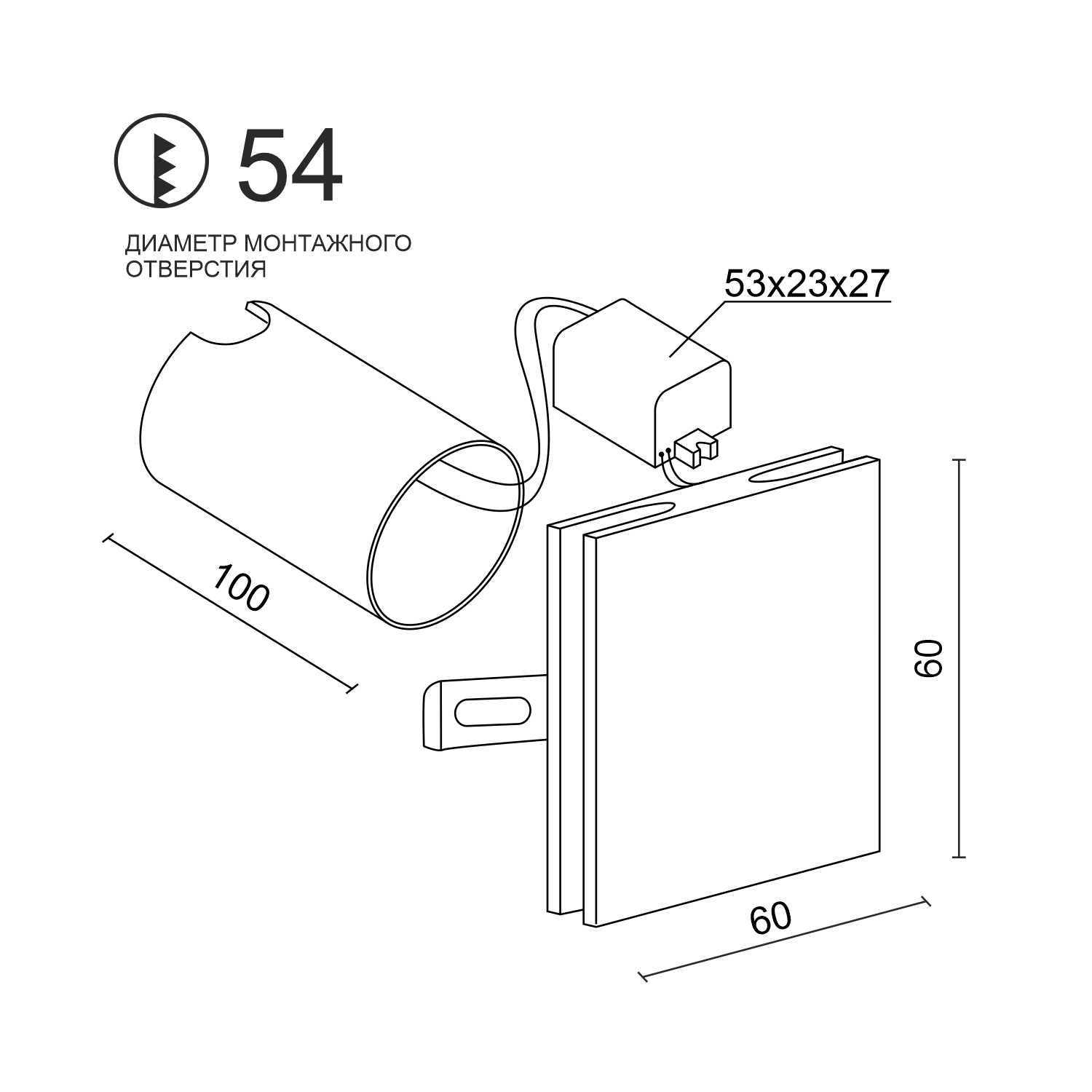 Встраиваемый светодиодный светильник для стен и ступеней Ledron ODL043 Alum (3738)