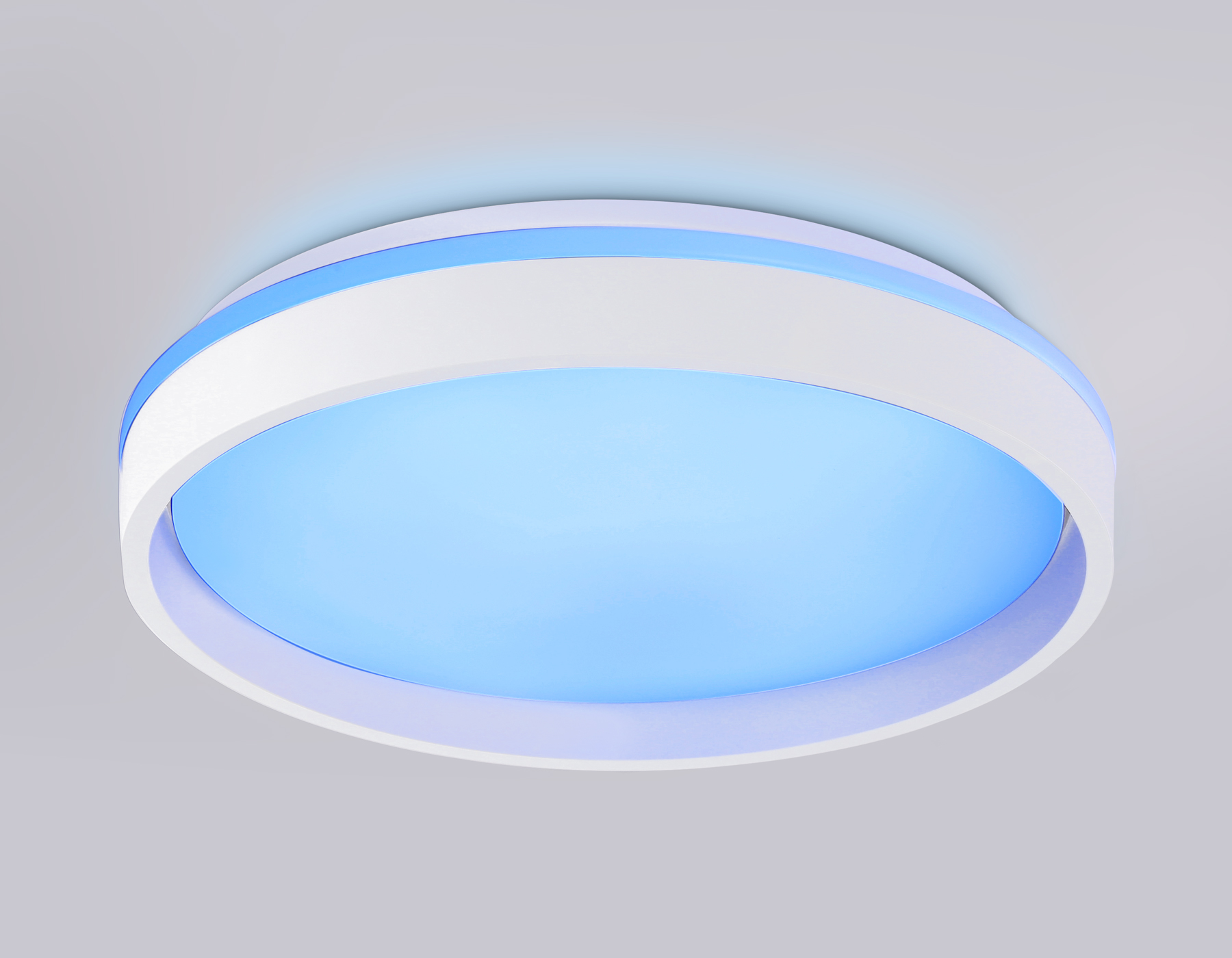 Светодиодный светильник RGB с пультом управления FZ601 WH/GD белый/золото IP20 46W 3000K-6500K+RGB D390*80 (ПДУ ИК)