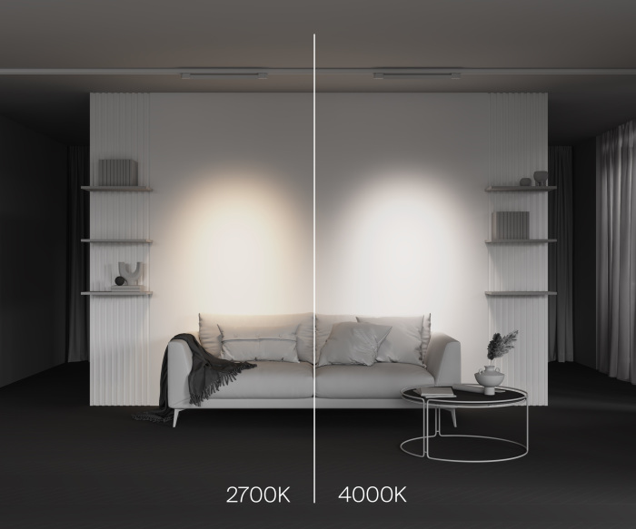 Трековый светильник трехфазный 20W 220V Maytoni Points TR195-3-20W27K-M-W (tr195-3-20w2_7k-m-w)