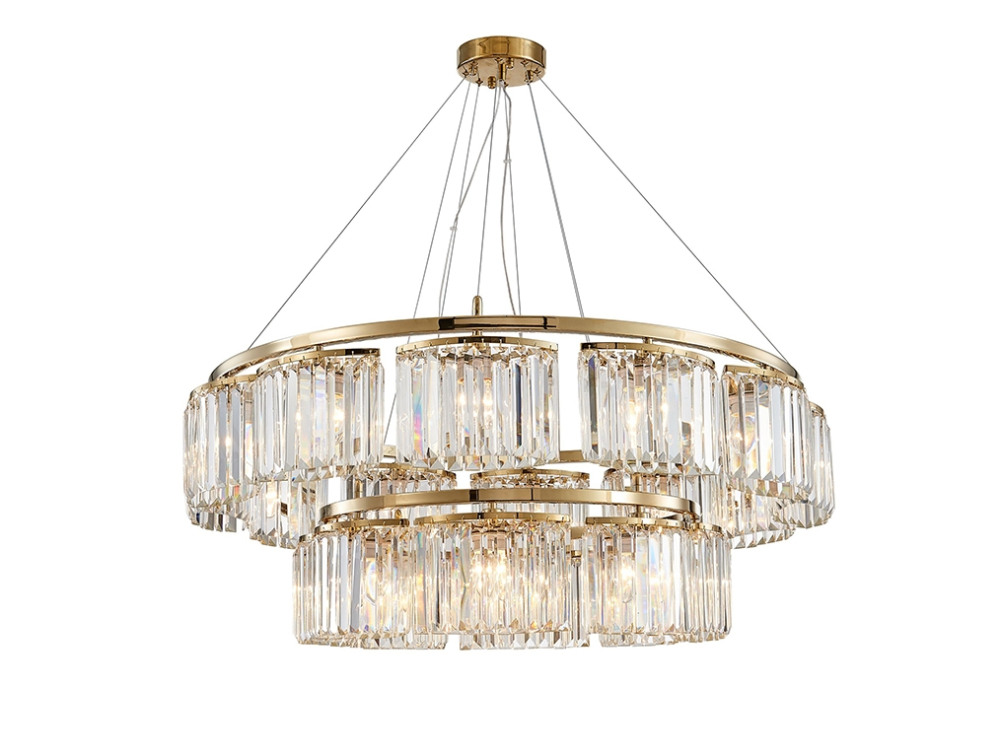 Подвесная люстра хрустальная 435812S gold (4358_12_s_gold)