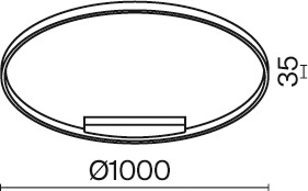 Потолочный светильник светодиодный Rim MOD058CL-L65BS3K (mod058cl-l65bs3k)