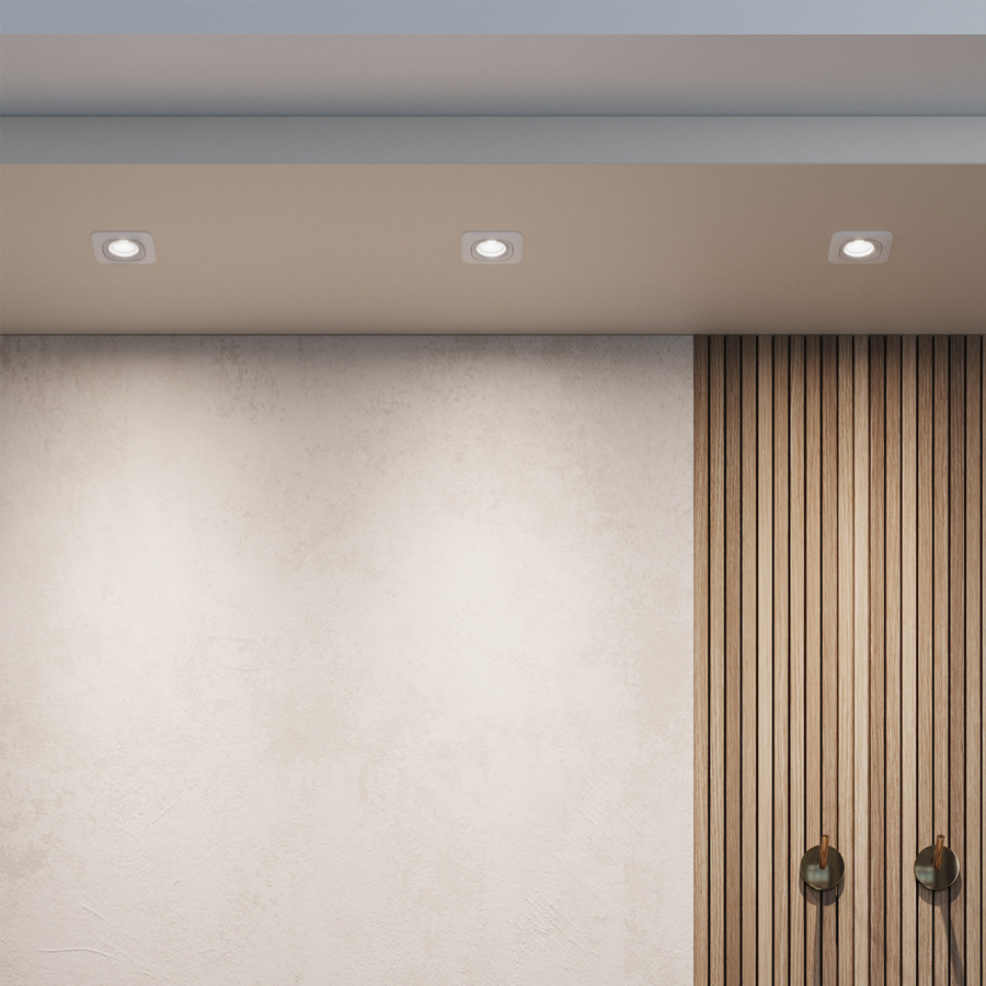 Встраиваемый поворотный светильник под сменную лампу Ledron AO1501007 White (2425)