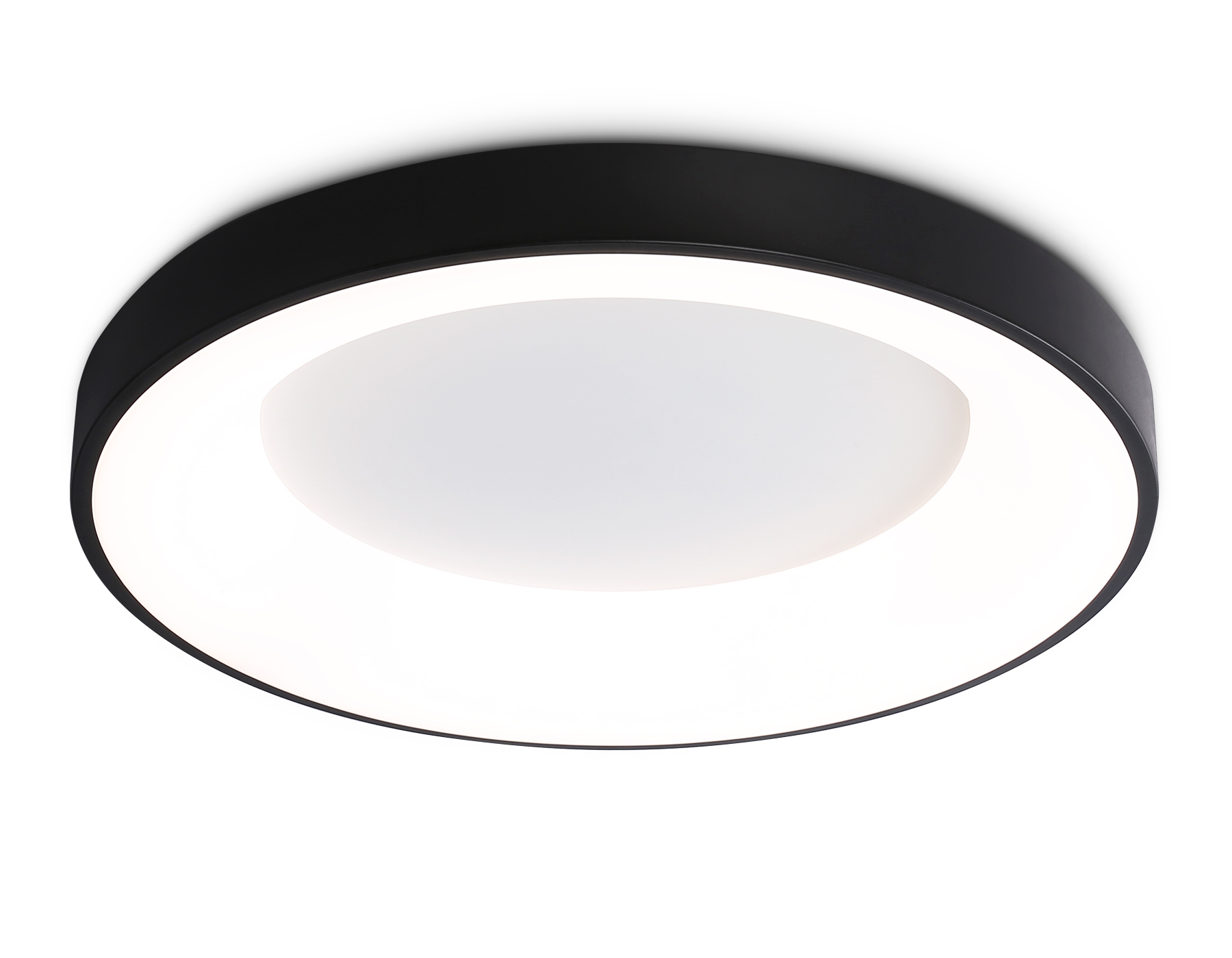 Потолочный светодиодный светильник с пультом FZ1403 BK черный IP20 48W 3000K-6500K D500*50 (ПДУ ИК)