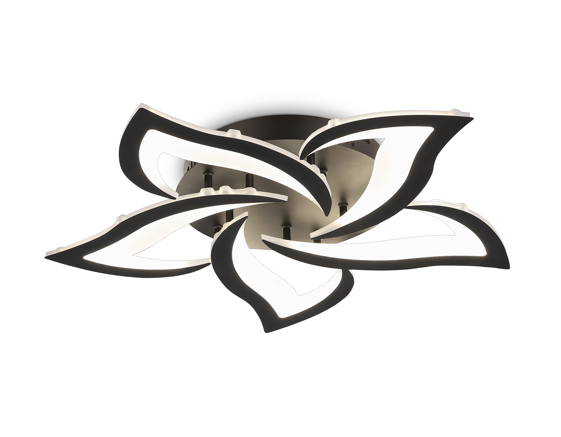 Потолочный светодиодный светильник с пультом FA4472/5 BK белый 56W 3000K/4200K/6400K D640*80 (ПДУ ИК)