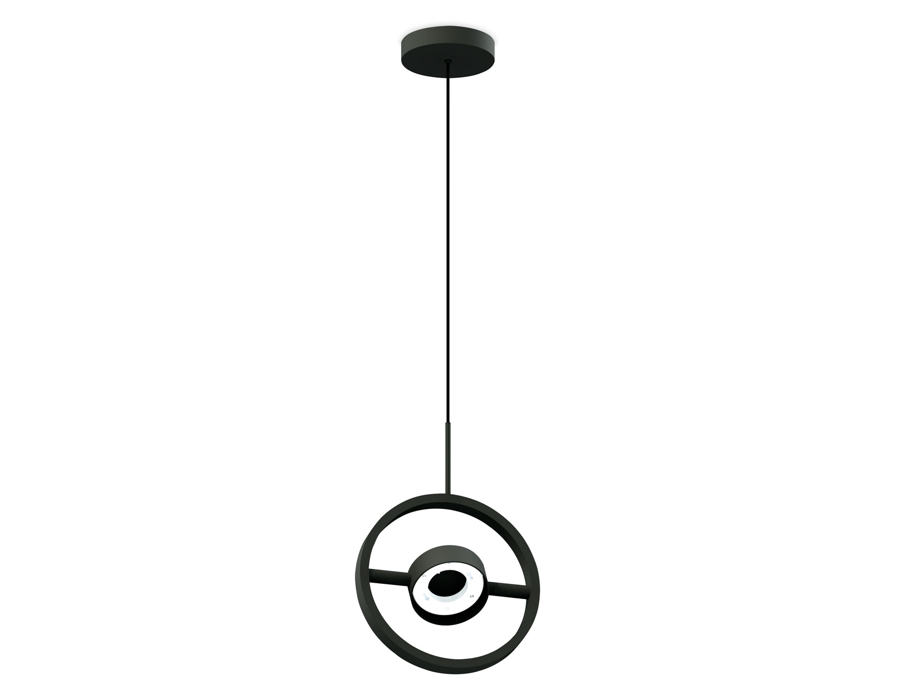 Корпус светильника подвесной поворотный для насадок D85 C9112 SBK черный песок 200*20*1085mm GX53