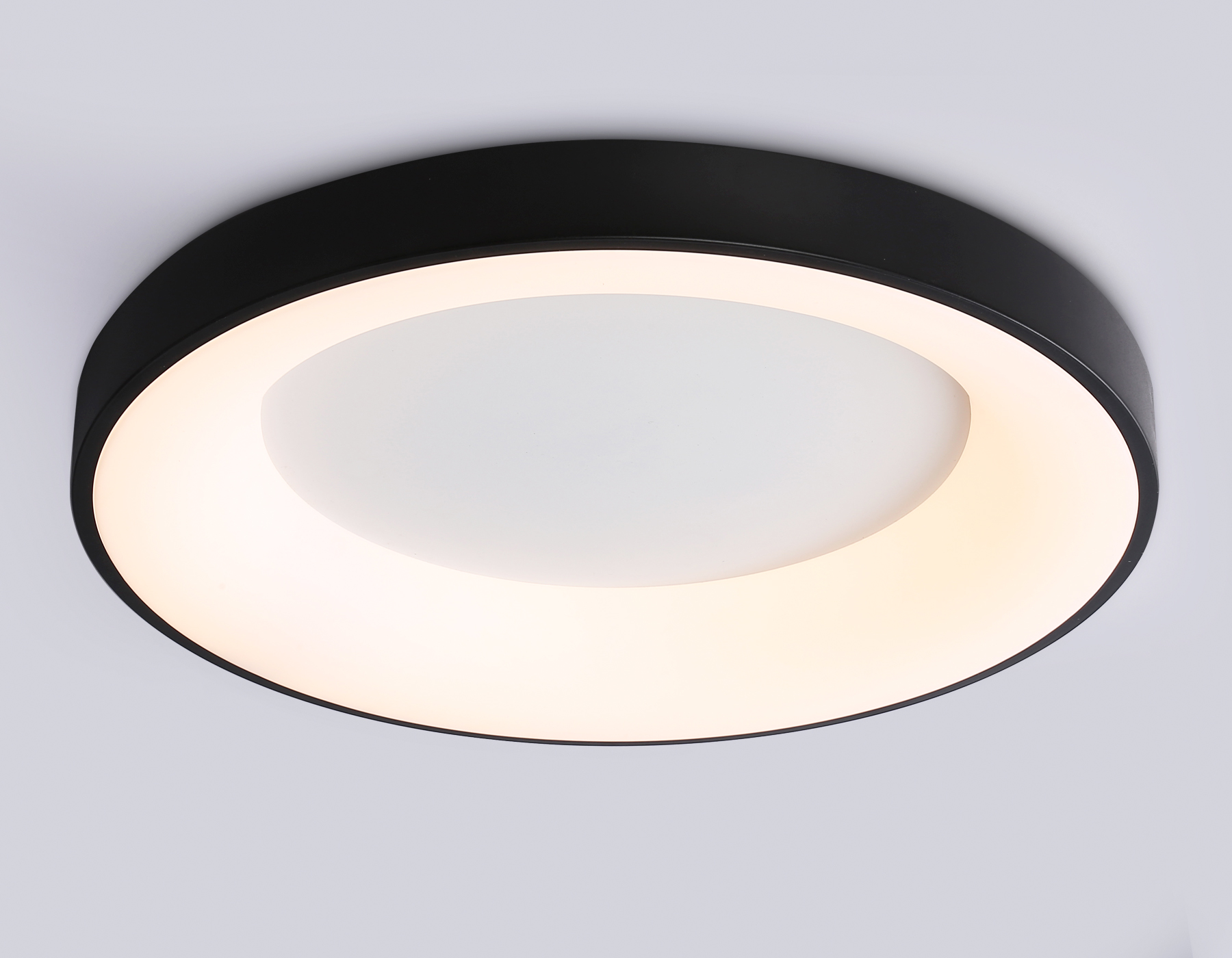 Потолочный светодиодный светильник с пультом FZ1403 BK черный IP20 48W 3000K-6500K D500*50 (ПДУ ИК)