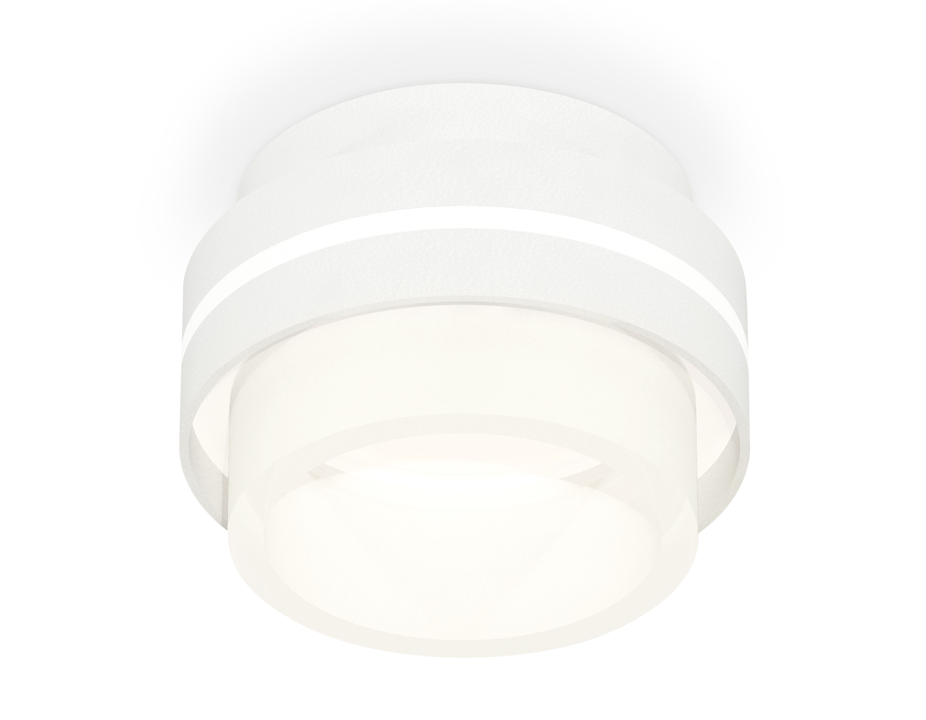 Комплект накладного светильника с акрилом XS8412002 SWH/FR белый песок/белый матовый GX53 (C8412, N8401)