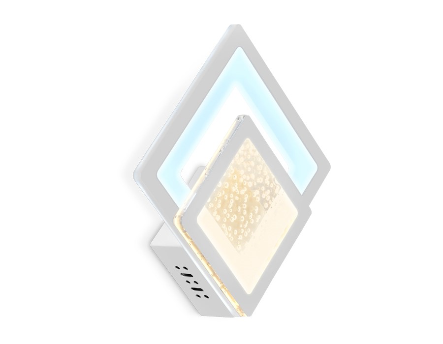 Настенный светодиодный светильник с акрилом FA426 WH белый 3000K+6400K 25W 270*270*60