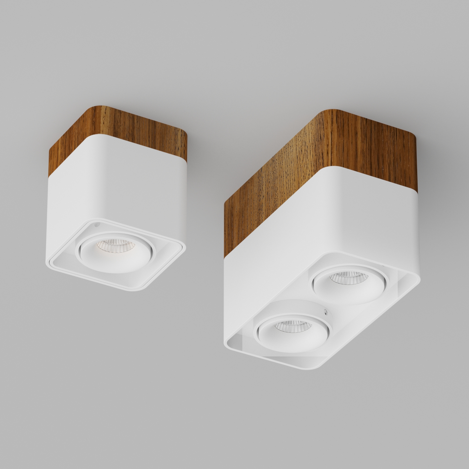 Накладной светодиодный светильник Ledron TUBING Wooden 60 White (4458)