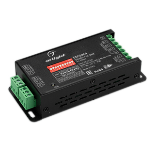 Декодер SMART-K52-DMX (12-24V, 3x8A) (Arlight, IP20 Металл, 5 лет) 028446