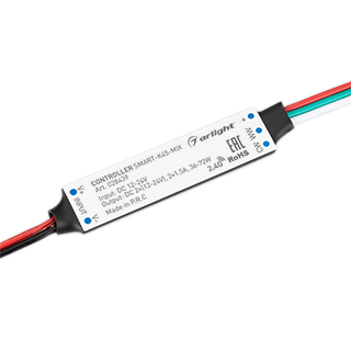 Контроллер SMART-K45-MIX (12-24V, 2x1.5A, 2.4G) (Arlight, IP20 Пластик, 5 лет) 028439