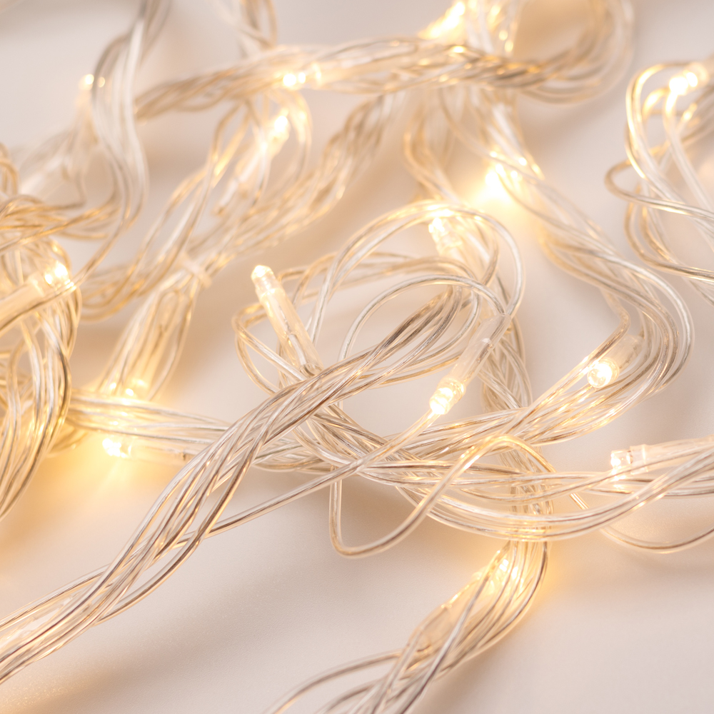 Светодиодная гирлянда ARD-STRING-HOME-10000-CLEAR-99LED-RUN WARM (230V, 10.5W) (Ardecoled, IP20) 025917
