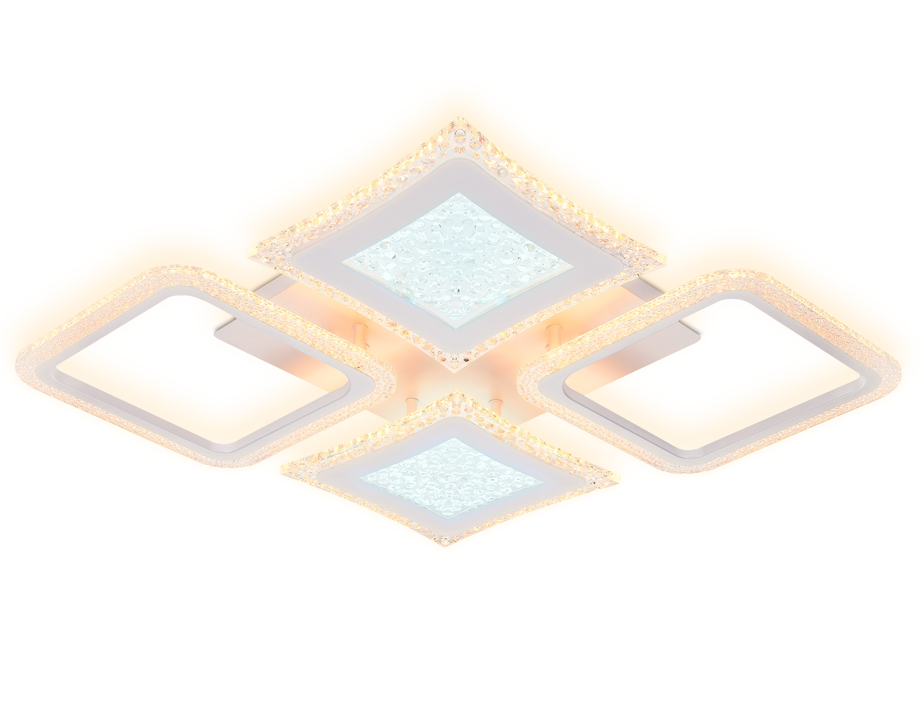 Потолочный светодиодный светильник с пультом FA430/4 WH белый 112W 750*670*80 (ПДУ РАДИО 2.4G)