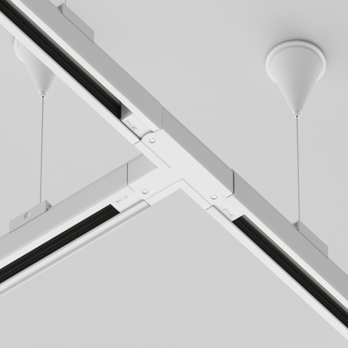 Коннектор Т-образный левый Trinity белый трехфазный Maytoni Technical TRA005CT-31W-L (tra005ct_31w_l)