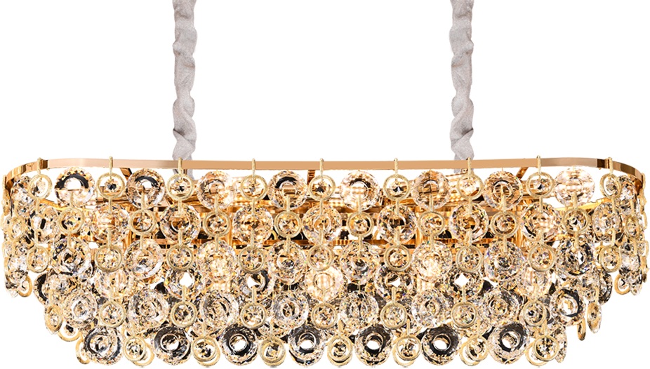 Подвесная люстра хрустальная Newport 5260 526510S gold (5265_10_s_gold)