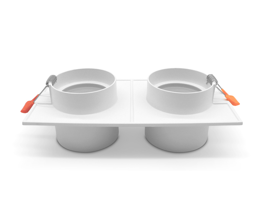 Встраиваемый точечный светильник MR16 в стиле техно TN330/2 SWH белый песок GU5.3 182*92*60