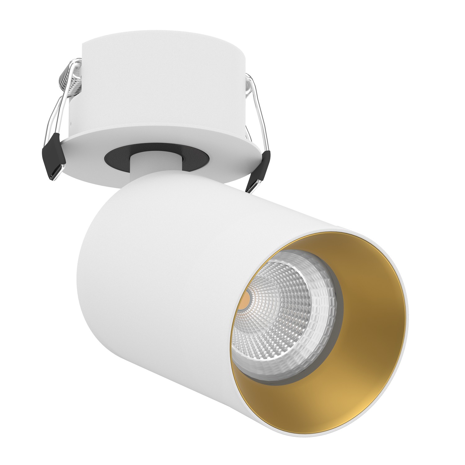 Встраиваемый поворотный светодиодный светильник Ledron SAGITONY R BASIC S60 White-Gold (2040)
