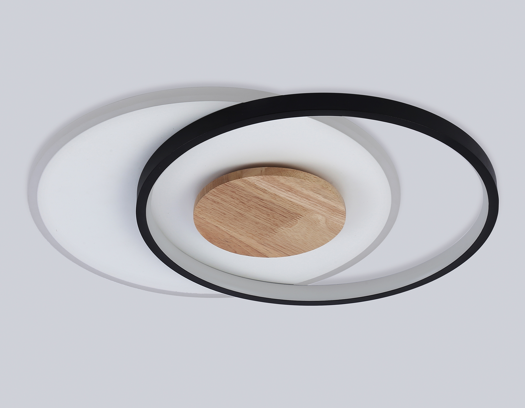 Светильник светодиодный потолочный FL4789 WH/BK/WD белый/черный/дерево 54W 3000-6000K 460*365*45 (без ПДУ)