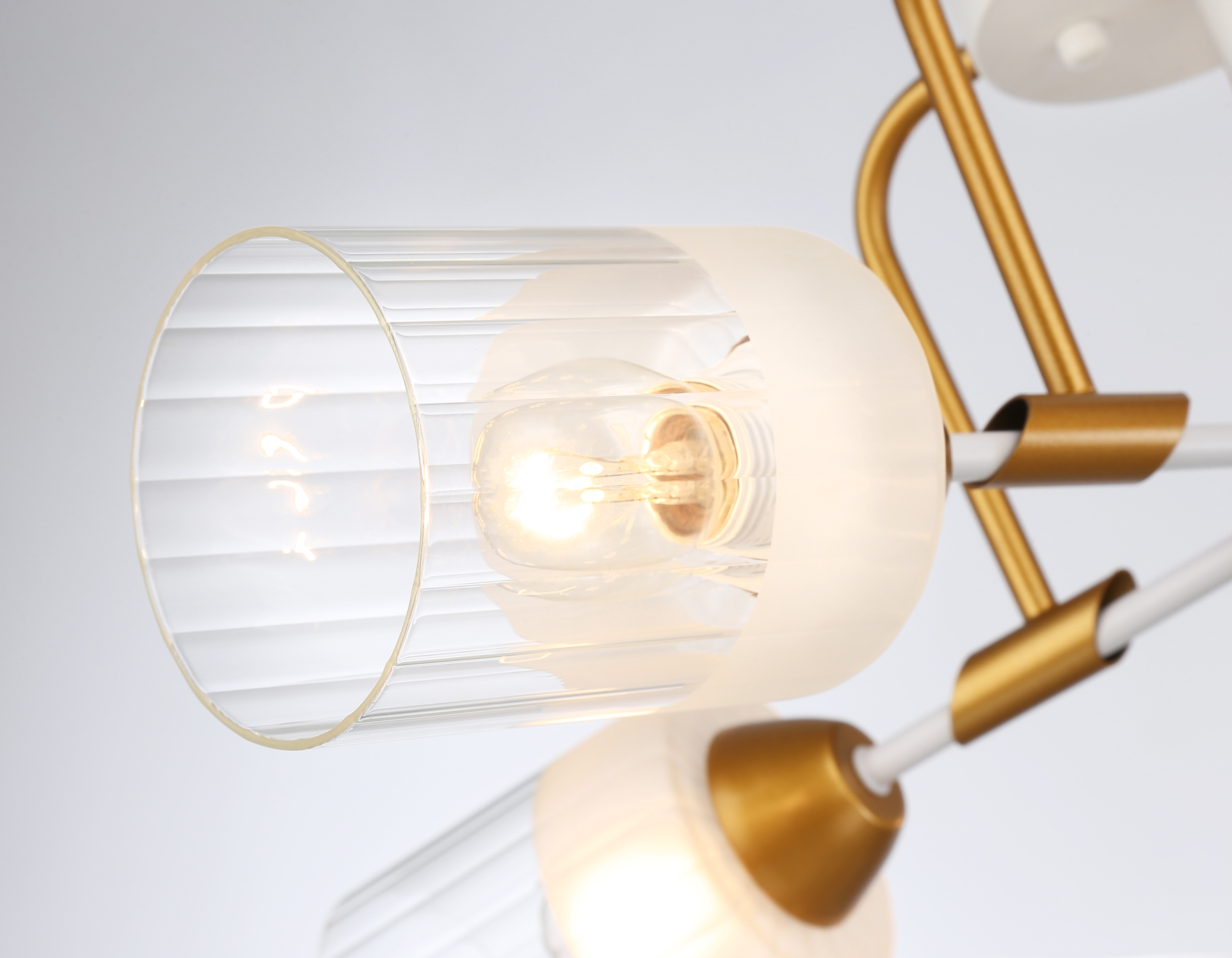 Подвесной светильник TR303323/5 WH/GD/CL/FR белый/золото/прозрачный/белый матовый E27*5 max 60W D620*200