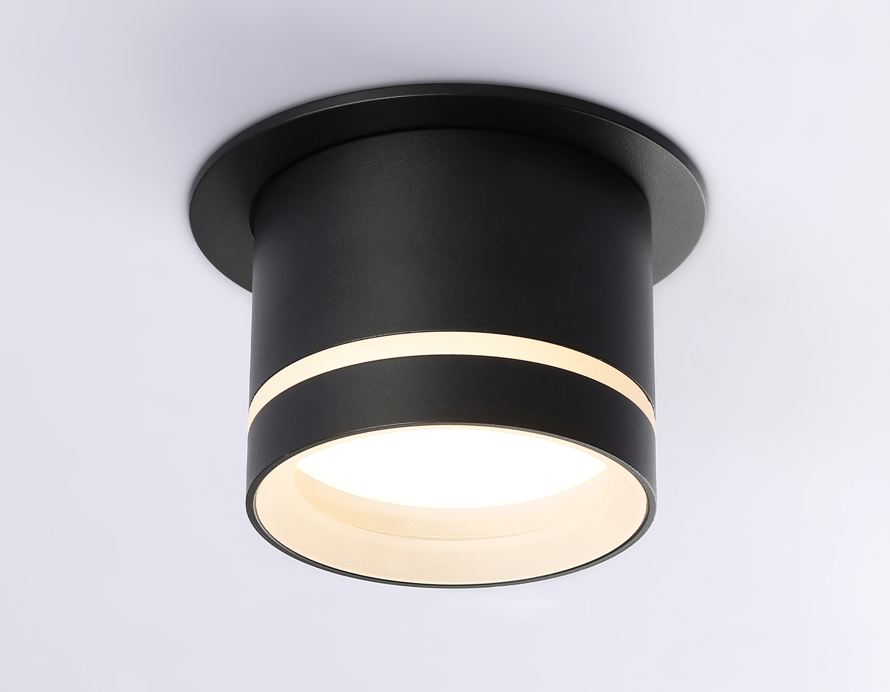 Встраиваемый поворотный точечный светильник TA1432 SBK/FR черный песок/белый матовый GX53 D85*95