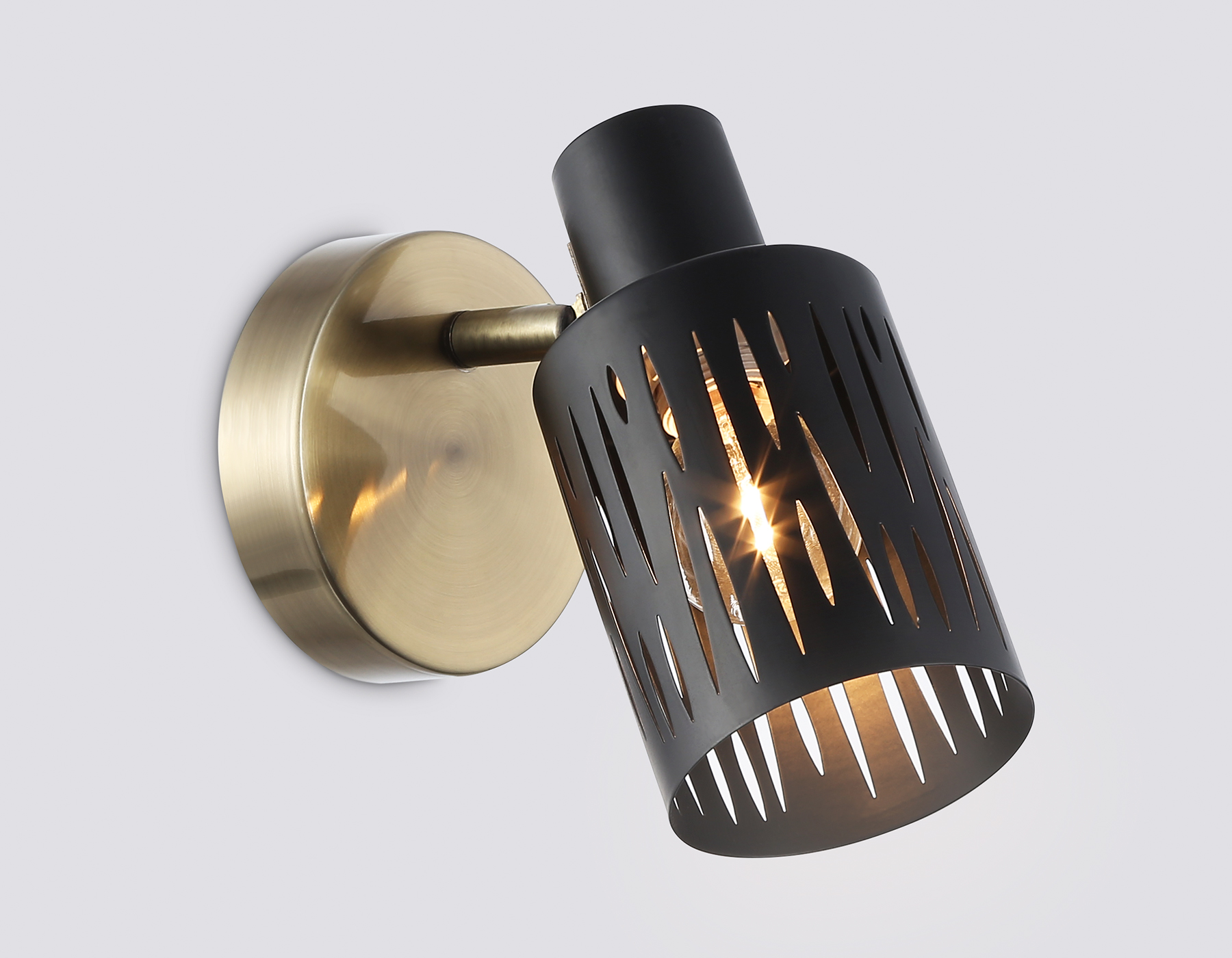 Настенно-потолочный спот в стиле лофт TR8667 BK/SB чёрный/бронза E14 max 60W 180*100*150