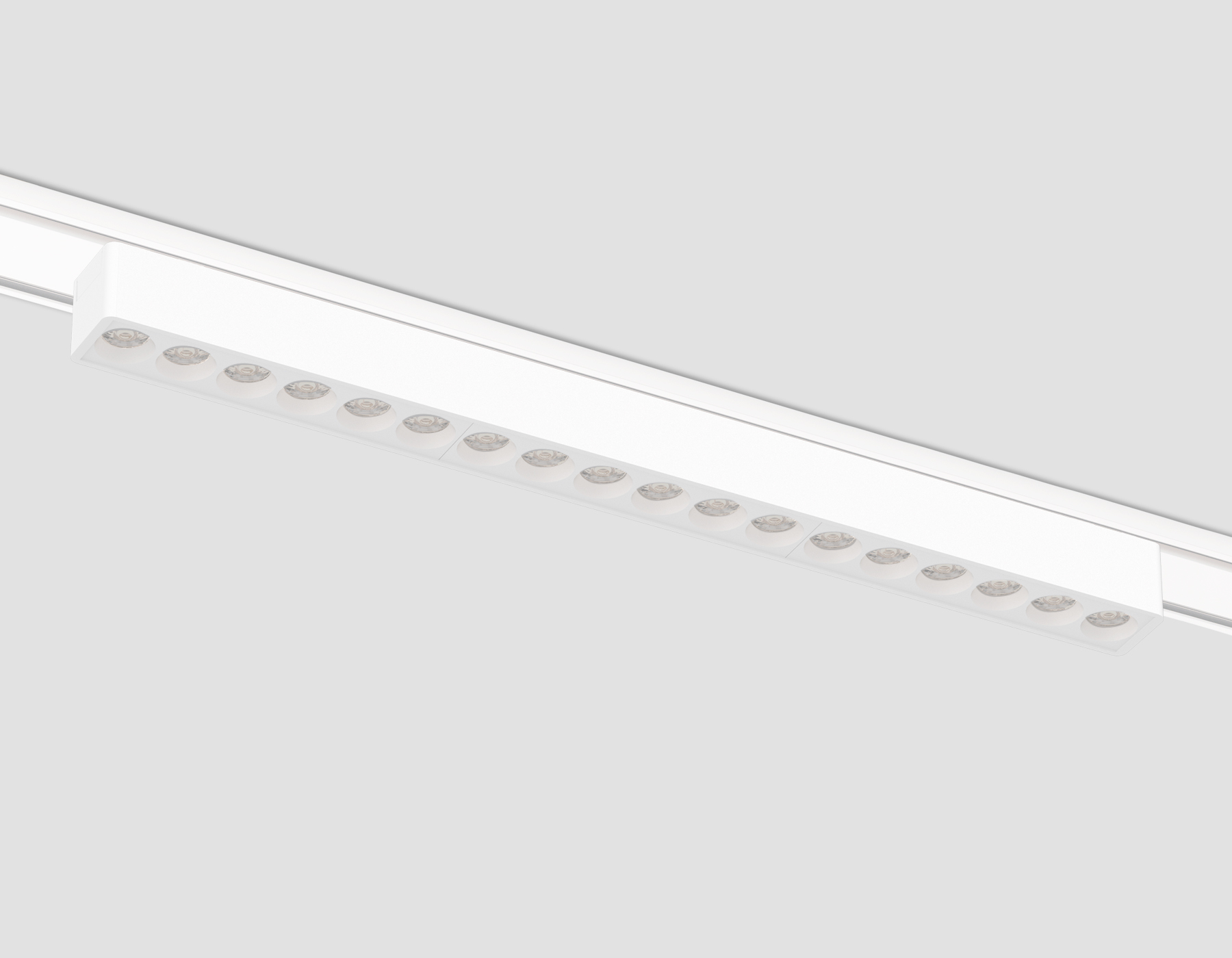 Светильник светодиодный трековый для шинопровода Magnetic Ultra Slim GV1414 WH белый IP20 18W 4200K 48V 24° 338*26*24