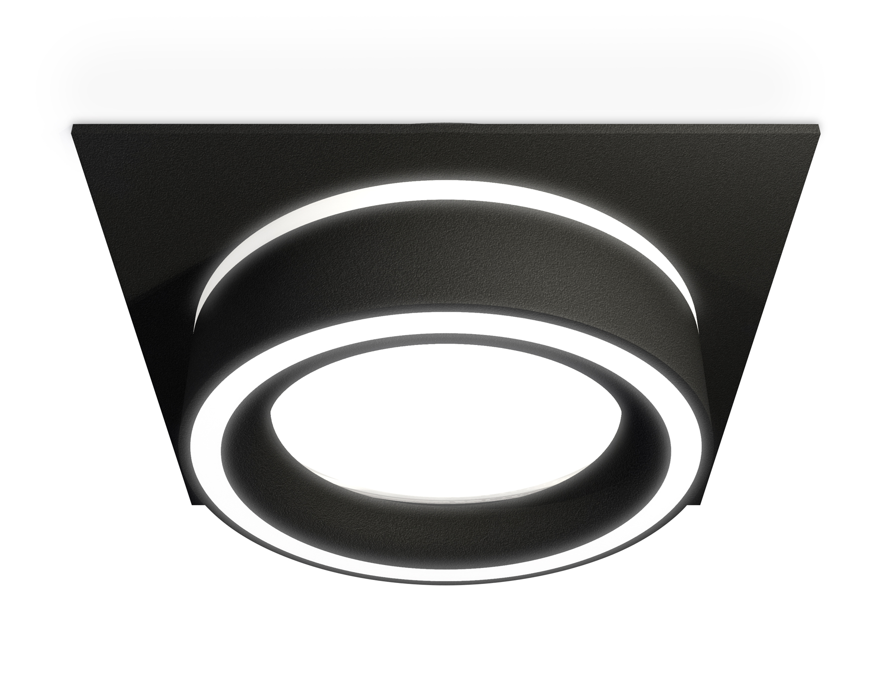 Комплект встраиваемого светильника XC8062018 SBK/FR черный песок/белый матовый GX53 (C8062, N8434)