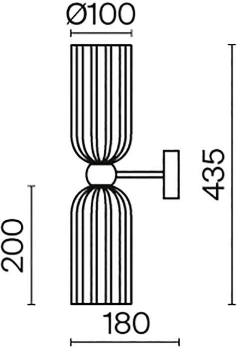 Бра Antic MOD302WL-02GR (mod302wl-02gr)